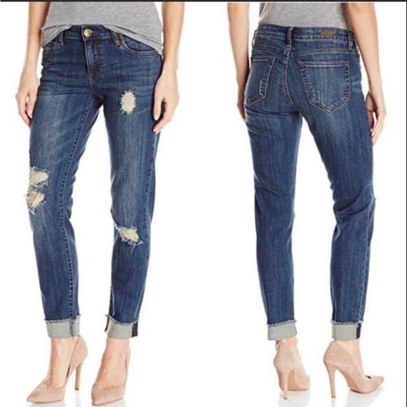 Kut from the Kloth Straight Leg Anke Jeans - Picture 1 of 9